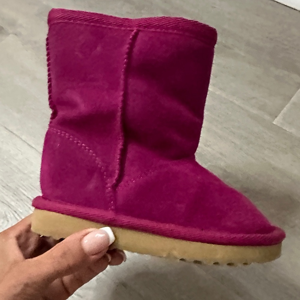 Children’s Place Pink Suede Boots girls size 7 - Picture 6 of 8
